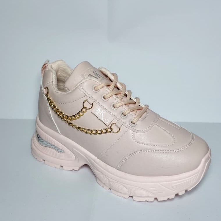Pink & Gold Women's Sneakers