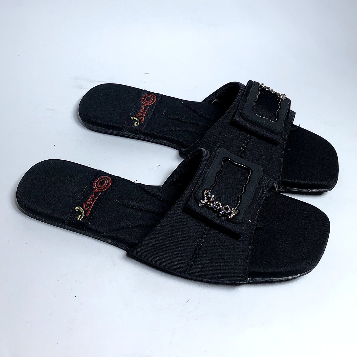 Linear Luxe Flat Slippers