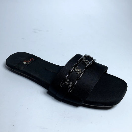 Linear Luxe Flat Slippers