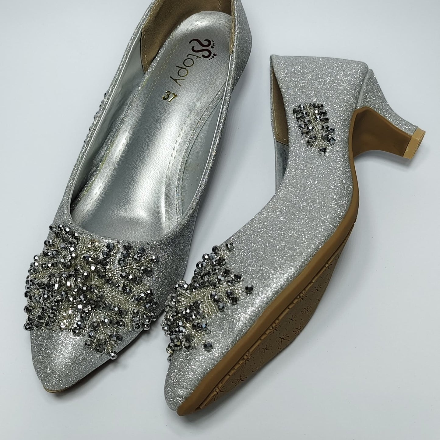 MODENCOCO Coat Shoes Mahroon Diamond