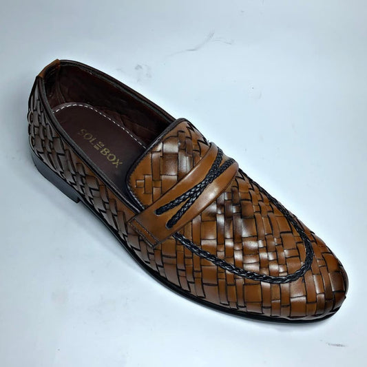 Cognac Crest Loafers