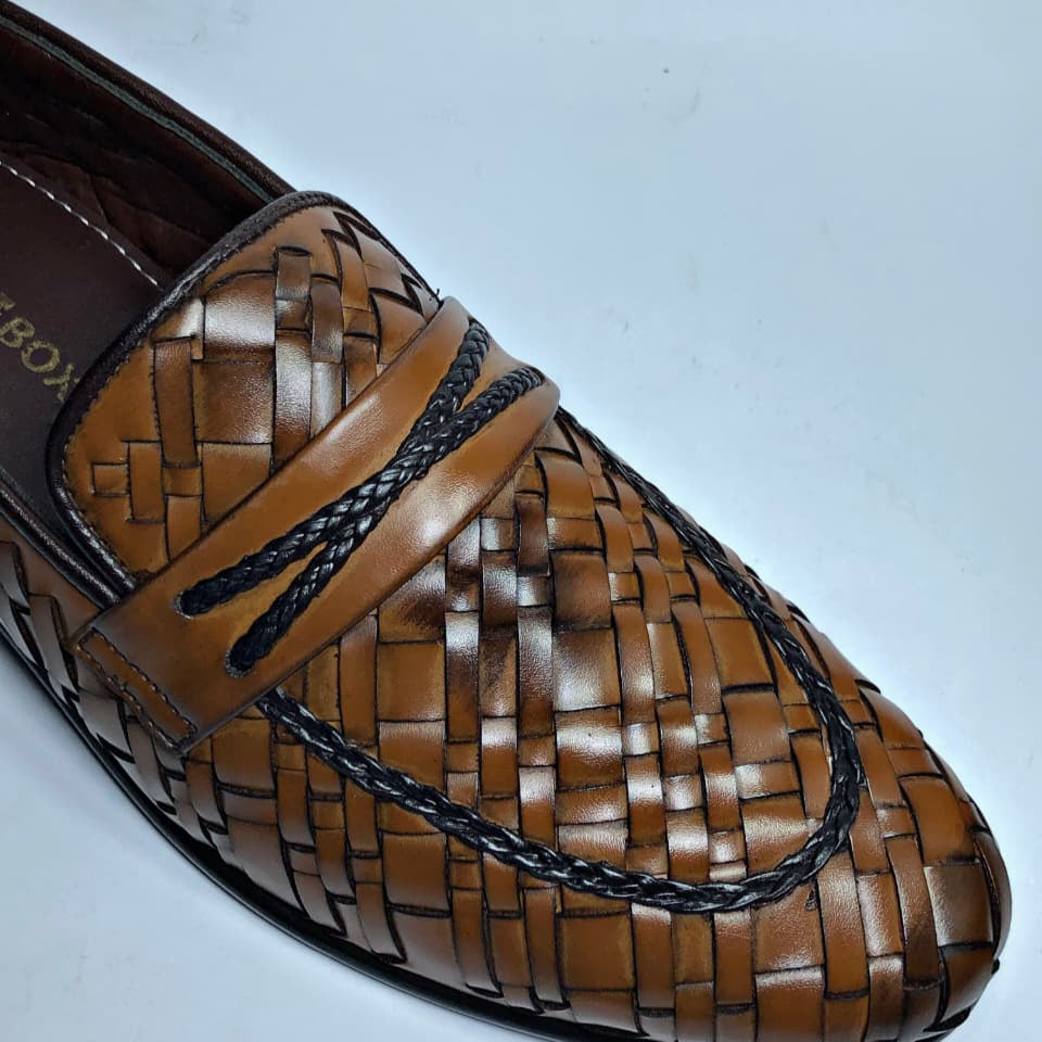Cognac Crest Loafers