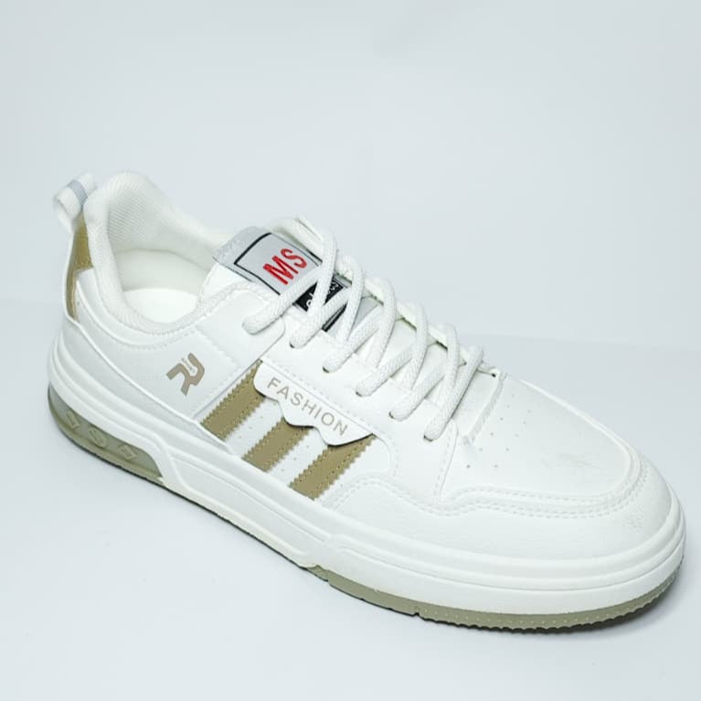 Men Urban Sneakers – White/Gold