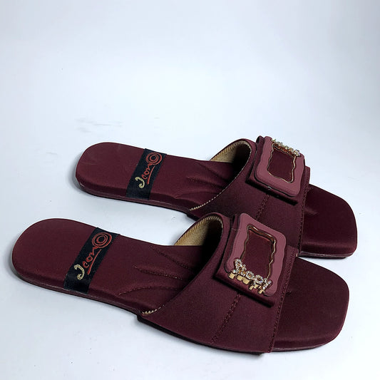 Linear Luxe Flat Slippers