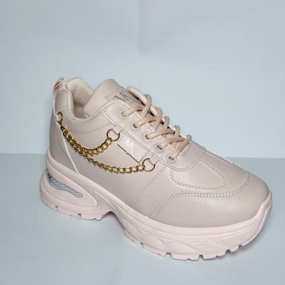 Pink & Gold Women's Sneakers