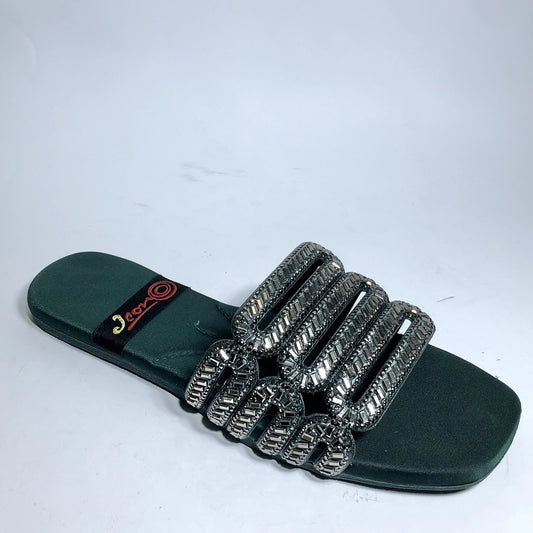Linear Luxe Flat Slippers
