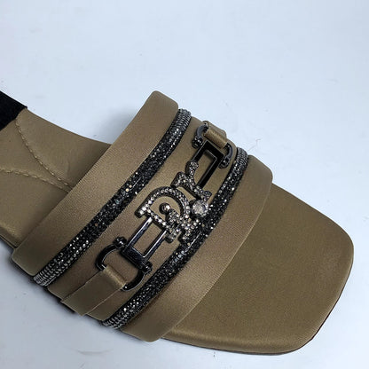 Shimmer Edge Flat slippers Dior Buckle