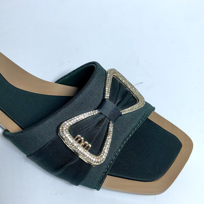 Linear Luxe Flat Slippers
