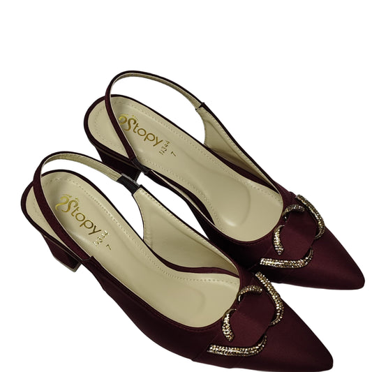 MODENCOCO Coat Shoes Mahroon Diamond