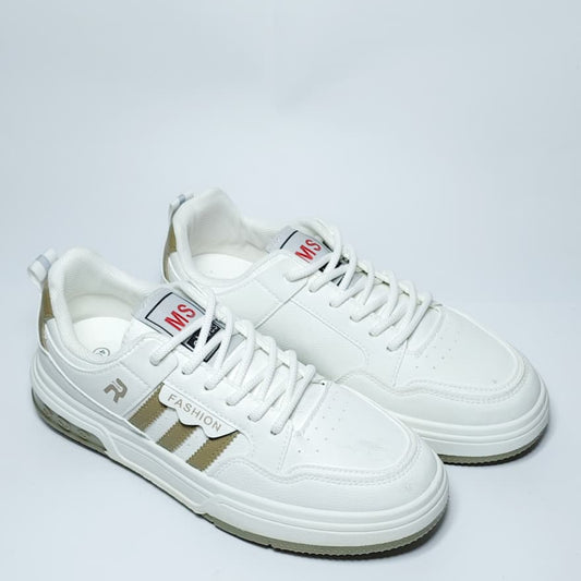 Men Urban Sneakers – White/Gold